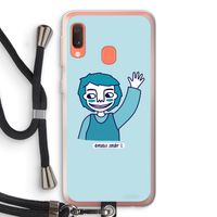 Zwaai: Samsung Galaxy A20e Transparant Hoesje met koord Zwaai: Samsung Galaxy A20e Transparant Hoesje met koord