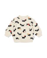 HEMA Takkie babysweater Sinterklaas ecru (ecru)