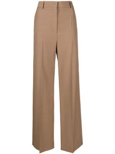 Stella McCartney pantalon en laine à coupe droite - Marron