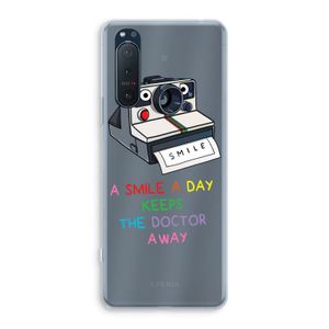 Smile: Sony Xperia 5 II Transparant Hoesje