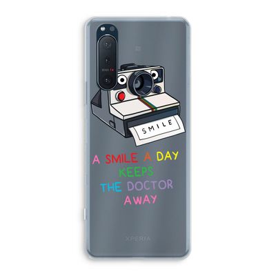 Smile: Sony Xperia 5 II Transparant Hoesje