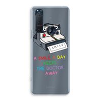Smile: Sony Xperia 5 II Transparant Hoesje Smile: Sony Xperia 5 II Transparant Hoesje
