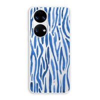 Blauwe nerven: Huawei P50 Transparant Hoesje