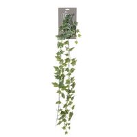 Louis Maes kunstplant blaadjes slinger Klimop/hedera - groen/wit - 180 cm - Kunstplanten - thumbnail