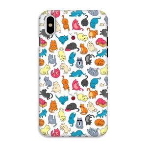 Kleurrijke katten: iPhone XS Tough Case