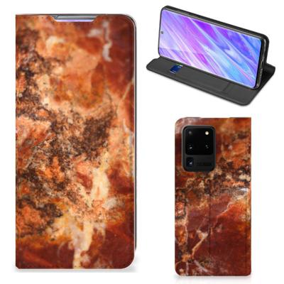 Samsung Galaxy S20 Ultra | Standcase | Marmer Bruin