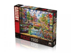 Legpuzzel Amsterdamse gracht 1500 stukjes