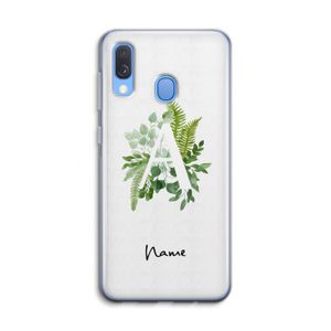 Green Brush: Samsung Galaxy A40 Transparant Hoesje