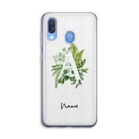 Green Brush: Samsung Galaxy A40 Transparant Hoesje