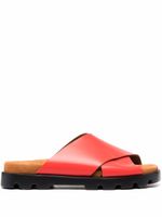 Camper sandales Brutus en cuir - Rouge