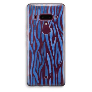 Blauwe nerven: HTC U12+ Transparant Hoesje
