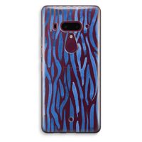 Blauwe nerven: HTC U12+ Transparant Hoesje