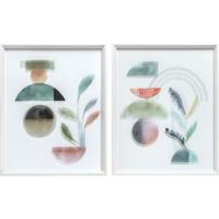 Schilderij DKD Home Decor Abstract Modern (40 x 3,8 x 50 cm) (2 Stuks)