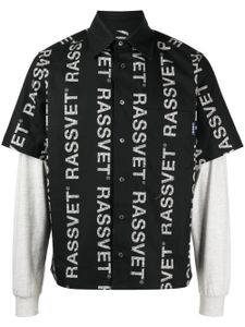 RASSVET chemise à logo imprimé - Noir