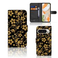 Google Pixel 9 | 9 Pro Hoesje Gouden Bloemen