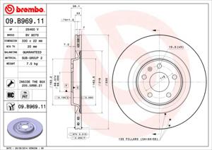 Brembo Remschijven 09.B969.11