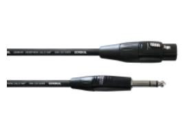 Cordial CIM1.5FV Intro verloopkabel XLR female - 6.3mm TRS jack 1.5m