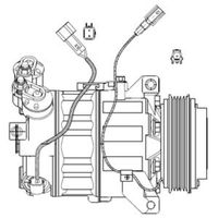 Delphi Diesel Airco compressor CS20482 - thumbnail