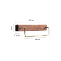 Handdoekstang 60 cm | Chroom & Roestvrij Staal | Met Haak