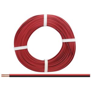 Donau Elektronik 250-01-25 Draad 2 x 0.50 mm² Rood, Zwart 25 m