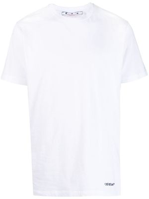 Off-White t-shirt à logo brodé - Blanc