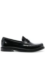 Saint Laurent mocassins en cuir verni - Noir