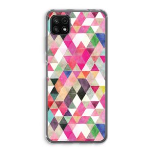 Gekleurde driehoekjes: Samsung Galaxy A22 5G Transparant Hoesje