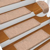 VidaXL Trapmatten 5 st 65x21x4 cm naaldvilt bruin VidaXL Trapmatten 5 st 65x21x4 cm naaldvilt bruin