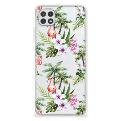 Samsung Galaxy A22 5G | TPU Hoesje | Flamingo Palms
