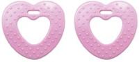 Durable Bijtring Hart met Noppen 749 Pink