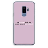 uw waarde daalt niet: Samsung Galaxy S9 Plus Transparant Hoesje