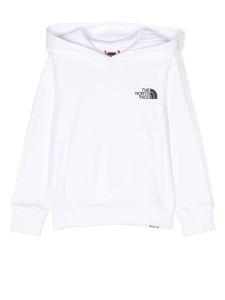 The North Face Kids hoodie à logo imprimé - Blanc