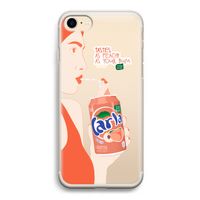 Peach please!: iPhone 7 Transparant Hoesje