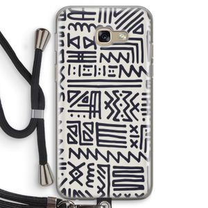 Marrakech print: Samsung Galaxy A5 (2017) Transparant Hoesje met koord