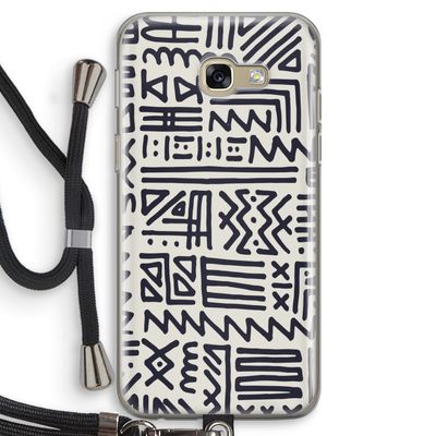 Marrakech print: Samsung Galaxy A5 (2017) Transparant Hoesje met koord