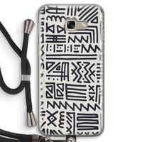 Marrakech print: Samsung Galaxy A5 (2017) Transparant Hoesje met koord
