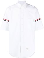 Thom Browne polo à rayures RWB - Blanc