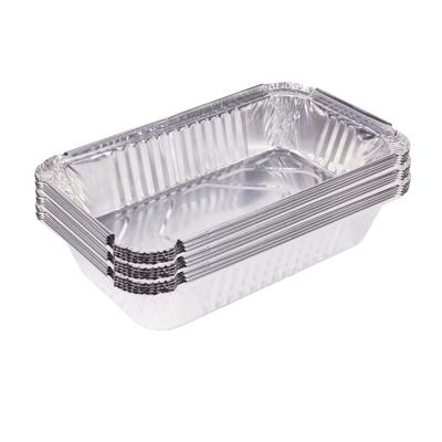 BBQ grill-schalen - 24x - aluminium - 25 x 14 x 5,5 cm - barbecue / oven