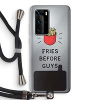 Fries before guys: Huawei P40 Pro Transparant Hoesje met koord