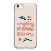 Optimistic flower girl: iPhone 8 Transparant Hoesje