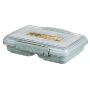 Sistema snack meeneem doos 2 vakken 350 ml assorti blauw/lichtblauw