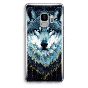 Darkness Wolf: Samsung Galaxy S9 Transparant Hoesje