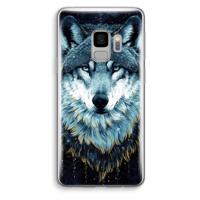 Darkness Wolf: Samsung Galaxy S9 Transparant Hoesje - thumbnail