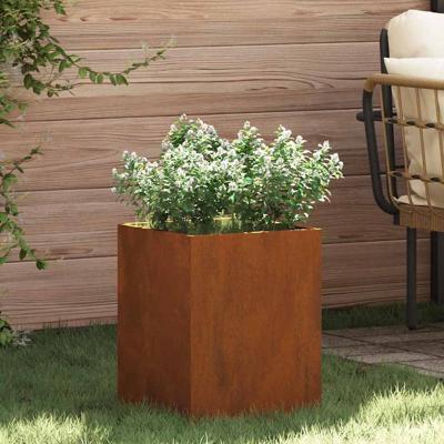 Tuin Bloempot Bruin 32 x 32 x 40 cm Verweerd staal