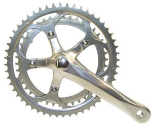 Sunrace crankstel fcr8183 8-speed 53/39t. 170mm aluminium