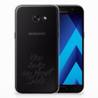 Samsung Galaxy A5 2017 | Siliconen hoesje | met naam Heart Smile Samsung Galaxy A5 2017 | Siliconen hoesje | met naam Heart Smile