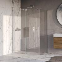 BRAUER Stellar douchecabine met draaideur helder glas 140x100x200 omkeerbaar incl. glascoating chroom