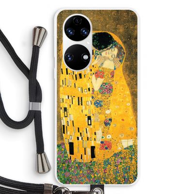 Der Kuss: Huawei P50 Transparant Hoesje met koord
