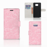 Samsung Galaxy Note 5 Hoesje White Flowers - thumbnail