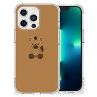 Apple iPhone 13 Pro Stevig Bumper Hoesje Baby Hyena - thumbnail